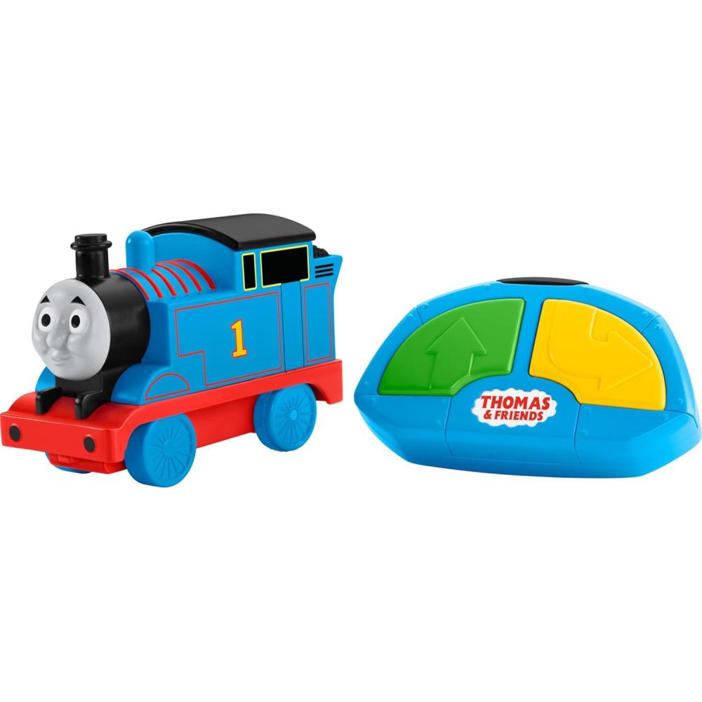 imageFisherPrice My First Thomas amp Friends RC Thomas BatteryPowered RemoteControlled Train Engine with Character Phrases for ToddlersThomas Friends