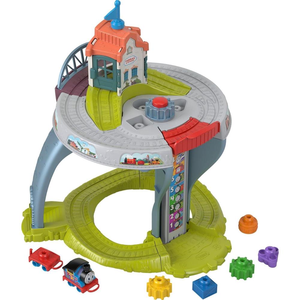imageThomas amp Friends Toddler Toy My First Train Table with Track Cargo Stacking amp Fine Motor Activities for Kids Ages 18 MonthsCarlito