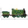 Fisher-Price Thomas & Friends Emily Engine, Toy Train, die-cast Metal Push-Along Toy for Preschool Kids Ages 3 Years and up(Multicolor)