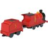 Thomas & Friends Motorized Toy Train James Battery-Powered Engine with Tender for Pretend Play Preschool Kids Ages 3+ Years(Multicolor)