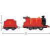 Thomas & Friends Motorized Toy Train James Battery-Powered Engine with Tender for Pretend Play Preschool Kids Ages 3+ Years(Multicolor)