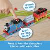 ​Thomas & Friends Toy Train Set Talking Thomas & Brake Car Bruno Track Playset with Phrases & Sounds for Preschool Kids Ages 3+ Years