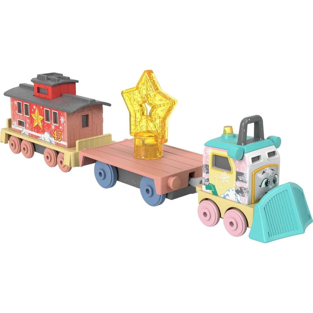 imageThomas amp Friends Diecast Toy Train Crystal Cargo Adventure Thomas Engine with 3 Cargo Cars for Preschool Pretend Play Kids Ages 3 YearsSandy Bruno