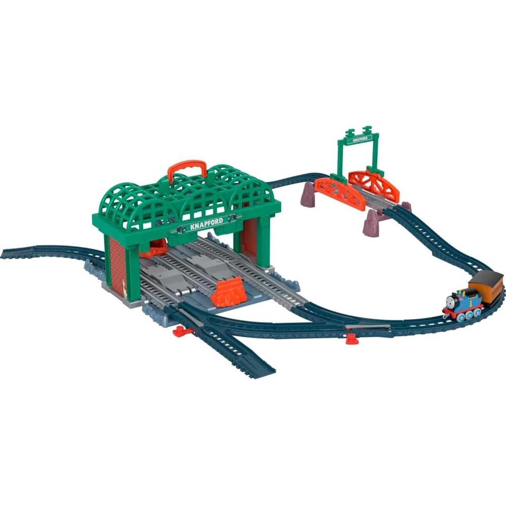 imageThomas amp Friends Diecast Toy Train amp Track Set Knapford Station 2in1 Playset amp Storage Case for Preschool Kids Ages 3 Years