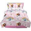 Franco Thomas & Friends Kids Bedding Super Soft Comforter and Sheet Set with Sham, 5 Piece Twin Size, (Officially Licensed Product)(Gabby’s Dollhouse)