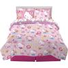 Franco Thomas & Friends Kids Bedding Super Soft Comforter and Sheet Set with Sham, 5 Piece Twin Size, (Officially Licensed Product)(Hello Kitty – Rainbow Garden)