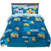 Franco Thomas & Friends Kids Bedding Super Soft Comforter and Sheet Set with Sham, 5 Piece Twin Size, (Officially Licensed Product)(Minions the Rise of Gru)