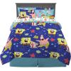 Franco Thomas & Friends Kids Bedding Super Soft Comforter and Sheet Set with Sham, 5 Piece Twin Size, (Officially Licensed Product)(Spongebob Squarepants)