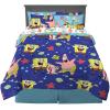 Franco Thomas & Friends Kids Bedding Super Soft Comforter and Sheet Set with Sham, 5 Piece Twin Size, (Officially Licensed Product)(Spongebob Squarepants)