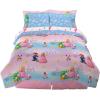 Franco Thomas & Friends Kids Bedding Super Soft Comforter and Sheet Set with Sham, 5 Piece Twin Size, (Officially Licensed Product)(Super Mario Girl)