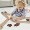 Thomas & Friends Wooden Railway Toy, Expansion Clackety Track Pack, Set of 22 Wood Pieces for Preschool Kids Ages 3+ Years