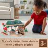 Thomas & Friends Wooden Railway Toy Train Set Knapford Station Passenger Pickup Wood Playset for Preschool Kids Ages 3+ Years