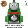 Thomas & Friends Wooden Railway Toy Train Track Tidmouth Sheds Starter Set with Percy Wood Engine for Preschool Kids Ages 3+ Years