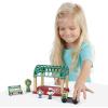 Thomas & Friends Wooden Toy Knapford Train Station Playset with Figures & Passenger Coach for Preschool Pretend Play Kids Ages 3+ Years