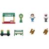 Thomas & Friends Wooden Toy Knapford Train Station Playset with Figures & Passenger Coach for Preschool Pretend Play Kids Ages 3+ Years