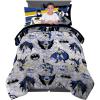 Franco Thomas & Friends Kids Bedding Super Soft Comforter and Sheet Set with Sham, 5 Piece Twin Size, (Officially Licensed Product)(Batman)