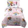 Franco Thomas & Friends Kids Bedding Super Soft Comforter and Sheet Set with Sham, 5 Piece Twin Size, (Officially Licensed Product)(Gabby’s Dollhouse)