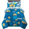 Franco Thomas & Friends Kids Bedding Super Soft Comforter and Sheet Set with Sham, 5 Piece Twin Size, (Officially Licensed Product)(Minions the Rise of Gru)