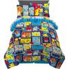 Franco Thomas & Friends Kids Bedding Super Soft Comforter and Sheet Set with Sham, 5 Piece Twin Size, (Officially Licensed Product)(Pokemon)