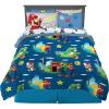 Franco Thomas & Friends Kids Bedding Super Soft Comforter and Sheet Set with Sham, 5 Piece Twin Size, (Officially Licensed Product)(Super Mario)