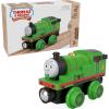 Thomas & Friends Wooden Railway, Percy Engine, push-along toy train made from sustainably sourced wood for toddlers and preschool kids