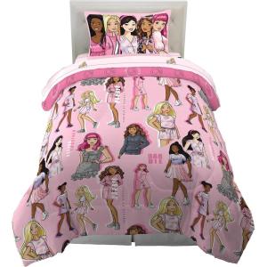 Franco Thomas & Friends Kids Bedding Super Soft Comforter and Sheet Set with Sham, 5 Piece Twin Size, (Officially Licensed Product)(Barbie)
