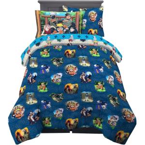 Franco Thomas & Friends Kids Bedding Super Soft Comforter and Sheet Set with Sham, 5 Piece Twin Size, (Officially Licensed Product)(Naruto)