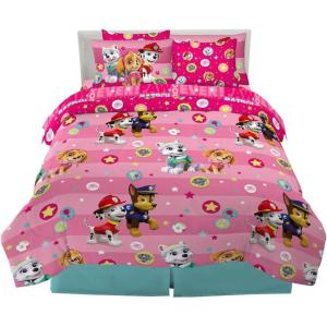 Franco Thomas & Friends Kids Bedding Super Soft Comforter and Sheet Set with Sham, 5 Piece Twin Size, (Officially Licensed Product)(Paw Patrol Girl)