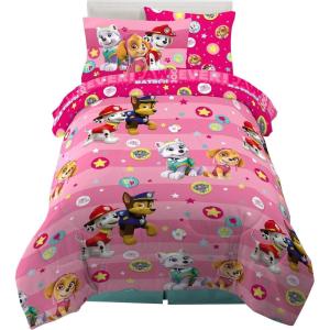 Franco Thomas & Friends Kids Bedding Super Soft Comforter and Sheet Set with Sham, 5 Piece Twin Size, (Officially Licensed Product)(Paw Patrol Girls)