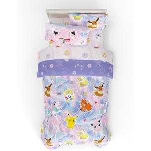 Franco Thomas & Friends Kids Bedding Super Soft Comforter and Sheet Set with Sham, 5 Piece Twin Size, (Officially Licensed Product)(Pokemon Girl)