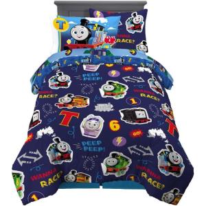 Franco Thomas & Friends Kids Bedding Super Soft Comforter and Sheet Set with Sham, 5 Piece Twin Size, (Officially Licensed Product)(Thomas & Friends)