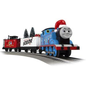 Lionel Thomas & Friends Christmas Freight Electric O Gauge Bluetooth Train Set with Remote, Blue,red and White