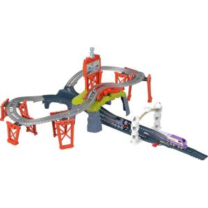 Thomas & Friends Diecast Toy Train Set Race for the Sodor Cup Track Playset with Thomas & Kana Engines for Pretend Play Kids Ages 3+ Years(Modern)