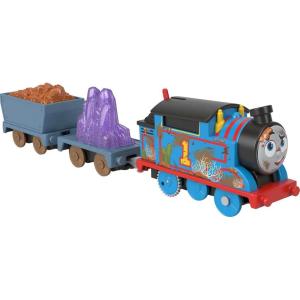 Thomas & Friends Motorized Toy Train Crystal Caves Thomas Battery-Powered Engine with Cargo for Preschool Pretend Play Kids Ages 3+ Years(Thomas – Crystal Caves)
