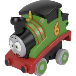 Thomas & Friends Toddler Toy Train Press ‘n Go Stunt Percy Engine for Racing Pretend Play Preschool Kids Ages 2+ Years(Percy Stunt Engine)