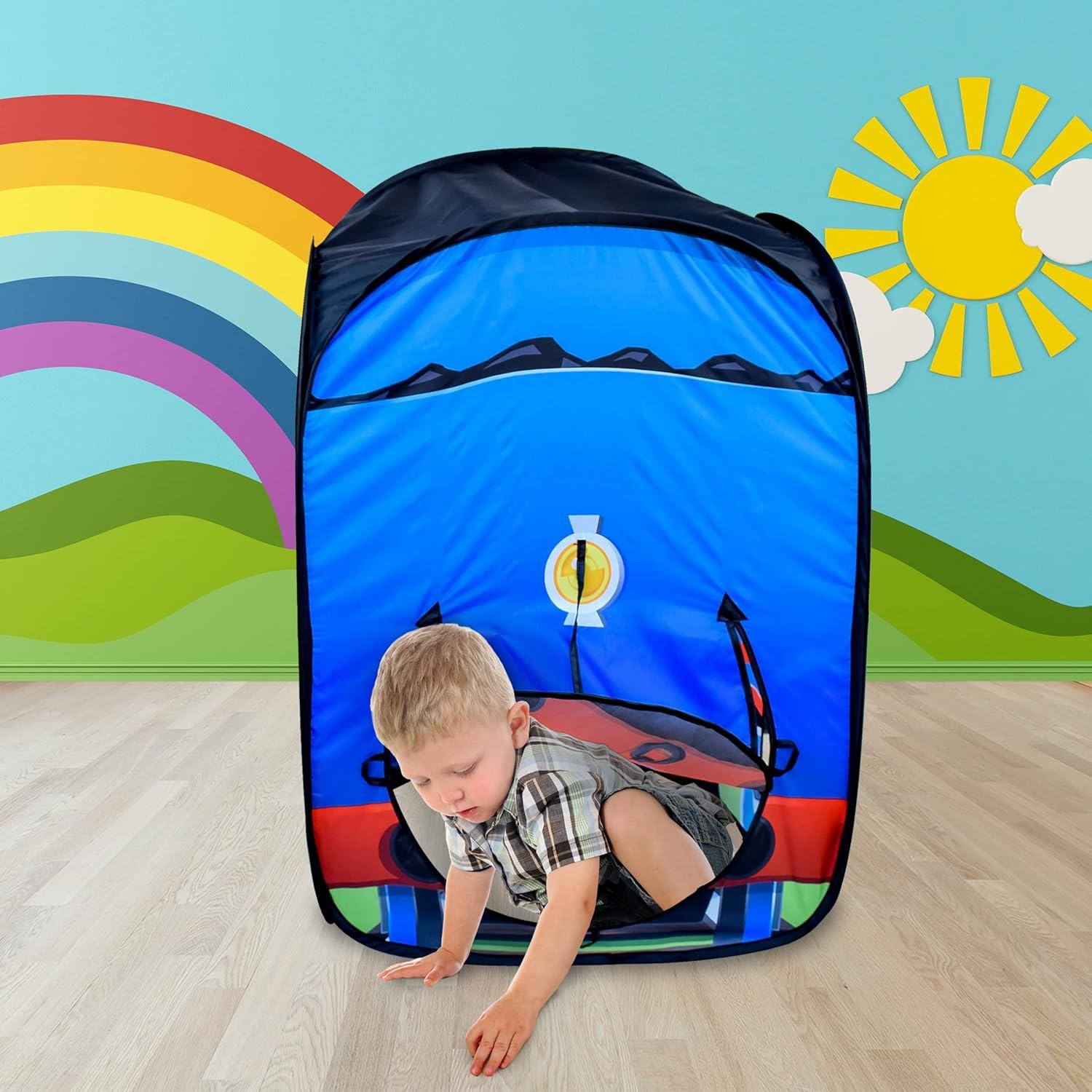 imageThomas The Train Pop Up Tent Extra Large Indoor Playhouse for Kids Folds for Easy Storage Thomas and Friends Toys Pretend Play for Ages 3 Sunny Days Entertainment