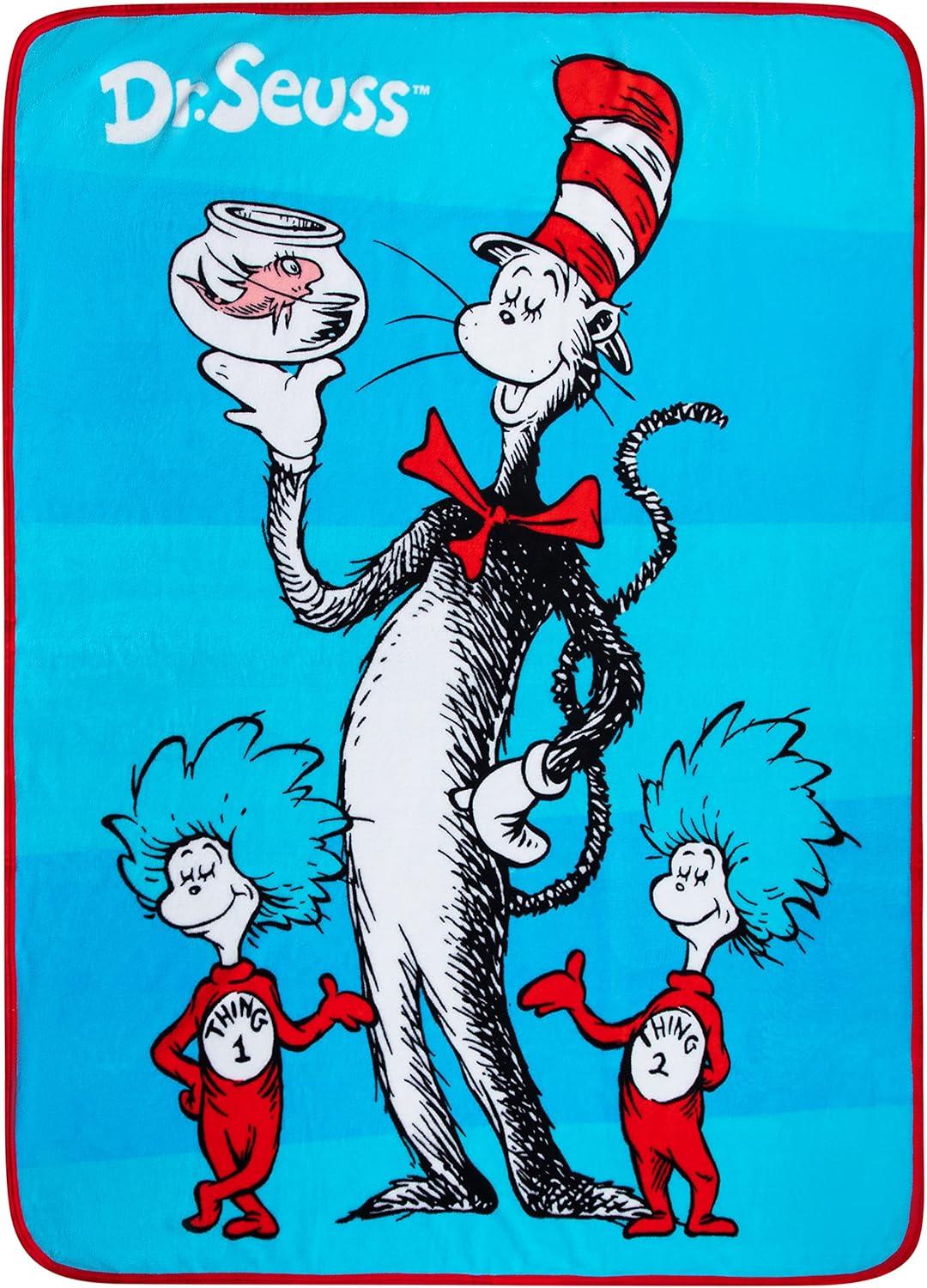 imageThomas and Friends Kids Bedding Super Soft Micro Raschel Throw 46 in x 60 in Official Licensed Product by FrancoDr Seuss