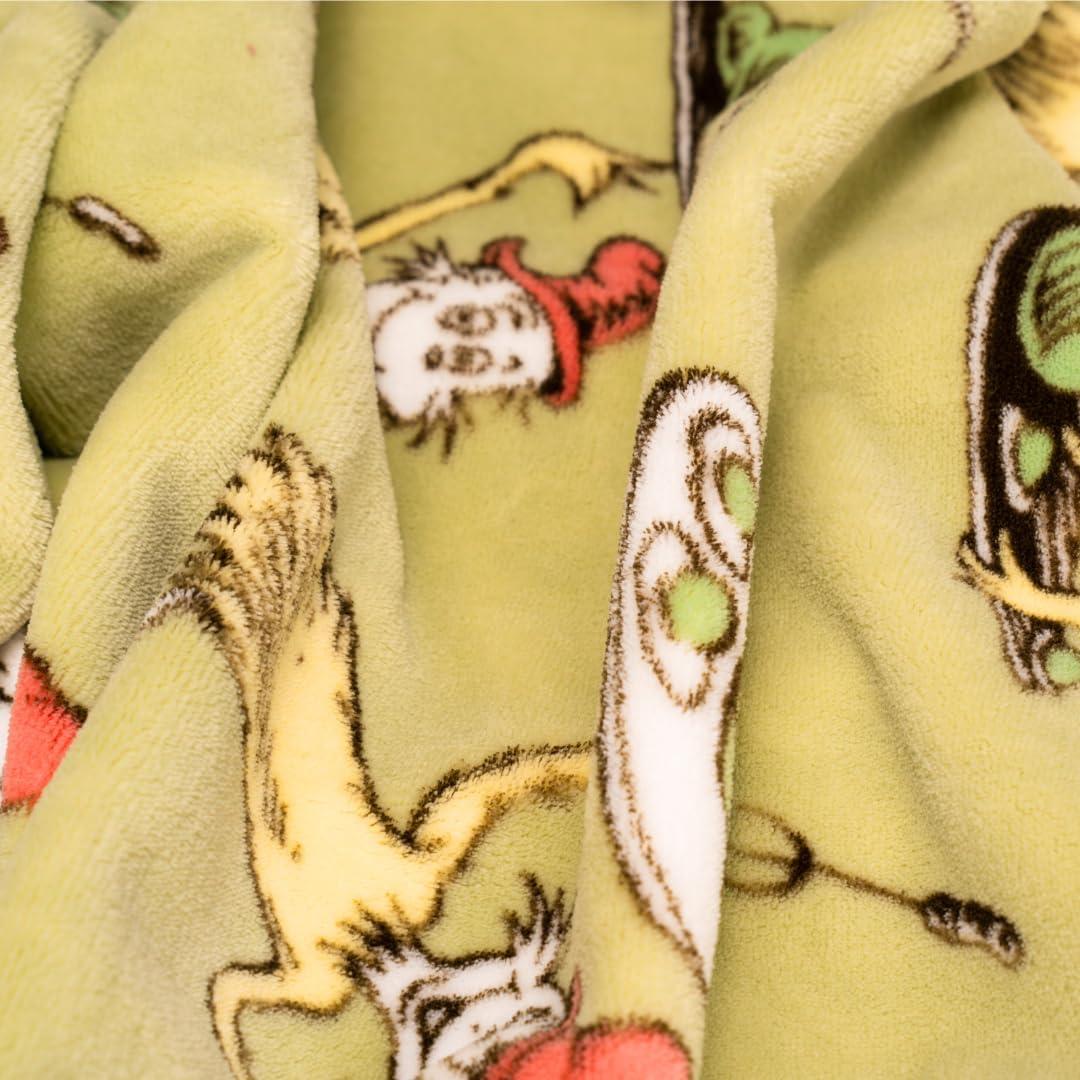 imageThomas and Friends Kids Bedding Super Soft Micro Raschel Throw 46 in x 60 in Official Licensed Product by FrancoGreen Eggs Ham