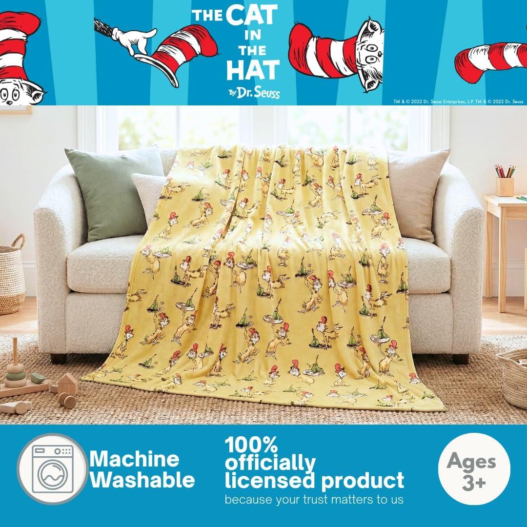 imageThomas and Friends Kids Bedding Super Soft Micro Raschel Throw 46 in x 60 in Official Licensed Product by FrancoGreen Eggs Ham