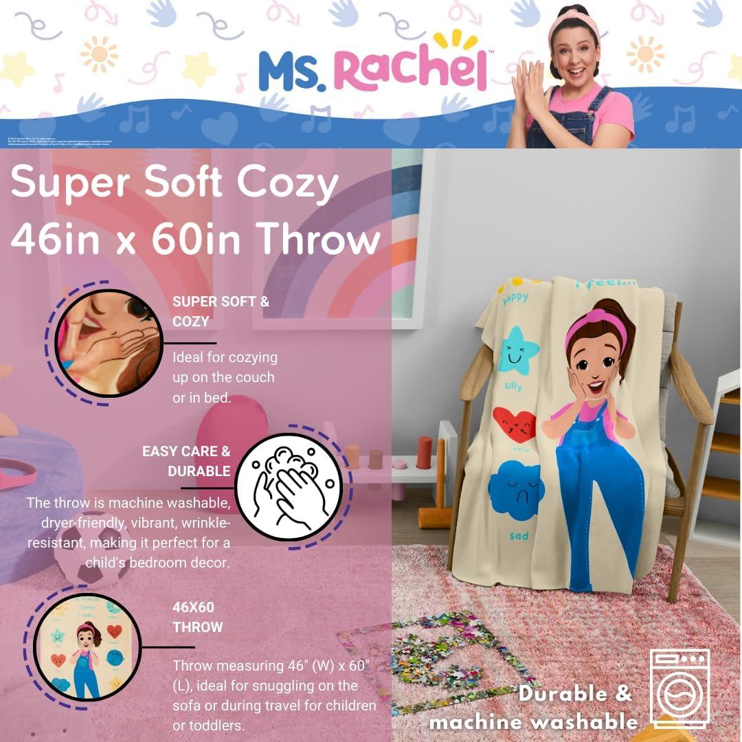 imageThomas and Friends Kids Bedding Super Soft Micro Raschel Throw 46 in x 60 in Official Licensed Product by FrancoMs Rachel Mixed Emotions