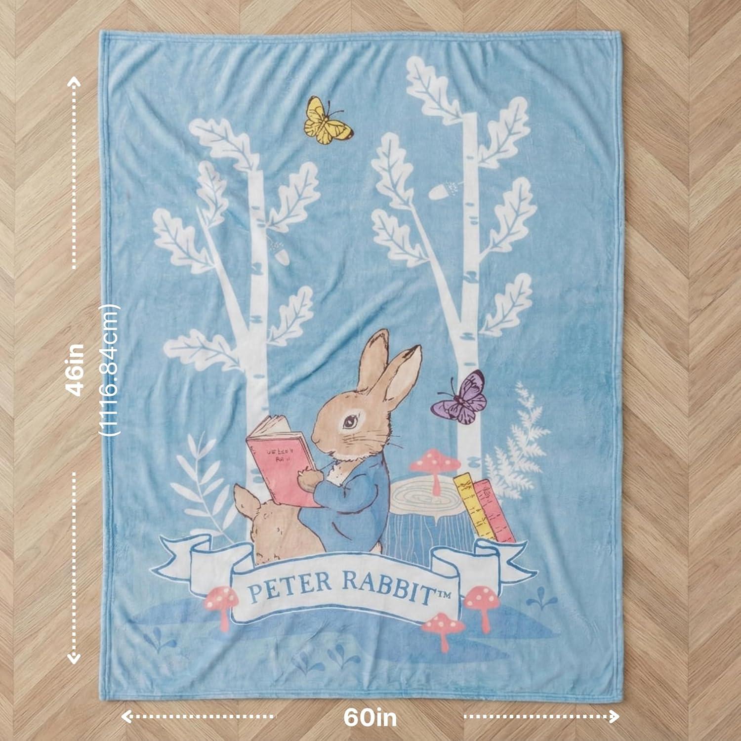 imageThomas and Friends Kids Bedding Super Soft Micro Raschel Throw 46 in x 60 in Official Licensed Product by FrancoPeter Rabbit Favorite Stories