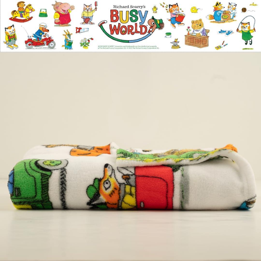 imageThomas and Friends Kids Bedding Super Soft Micro Raschel Throw 46 in x 60 in Official Licensed Product by FrancoRichard Scarry
