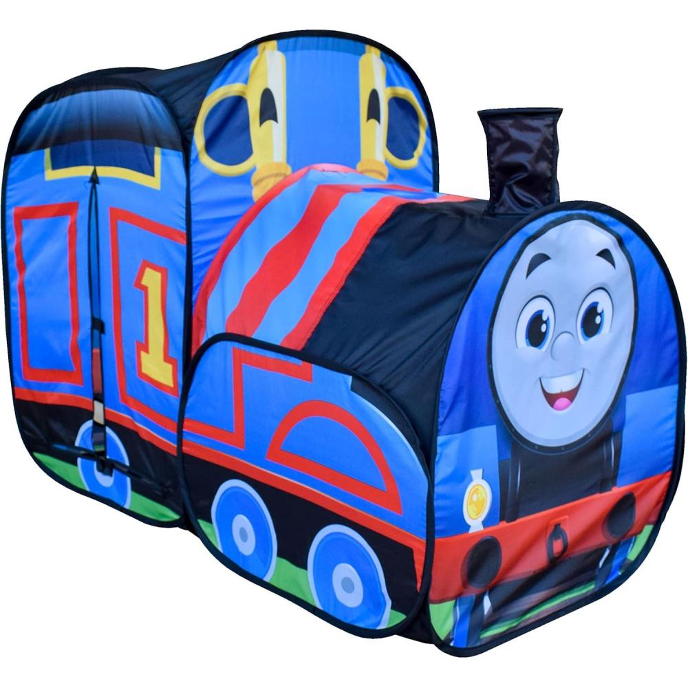 imageThomas The Train Pop Up Tent Extra Large Indoor Playhouse for Kids Folds for Easy Storage Thomas and Friends Toys Pretend Play for Ages 3 Sunny Days Entertainment