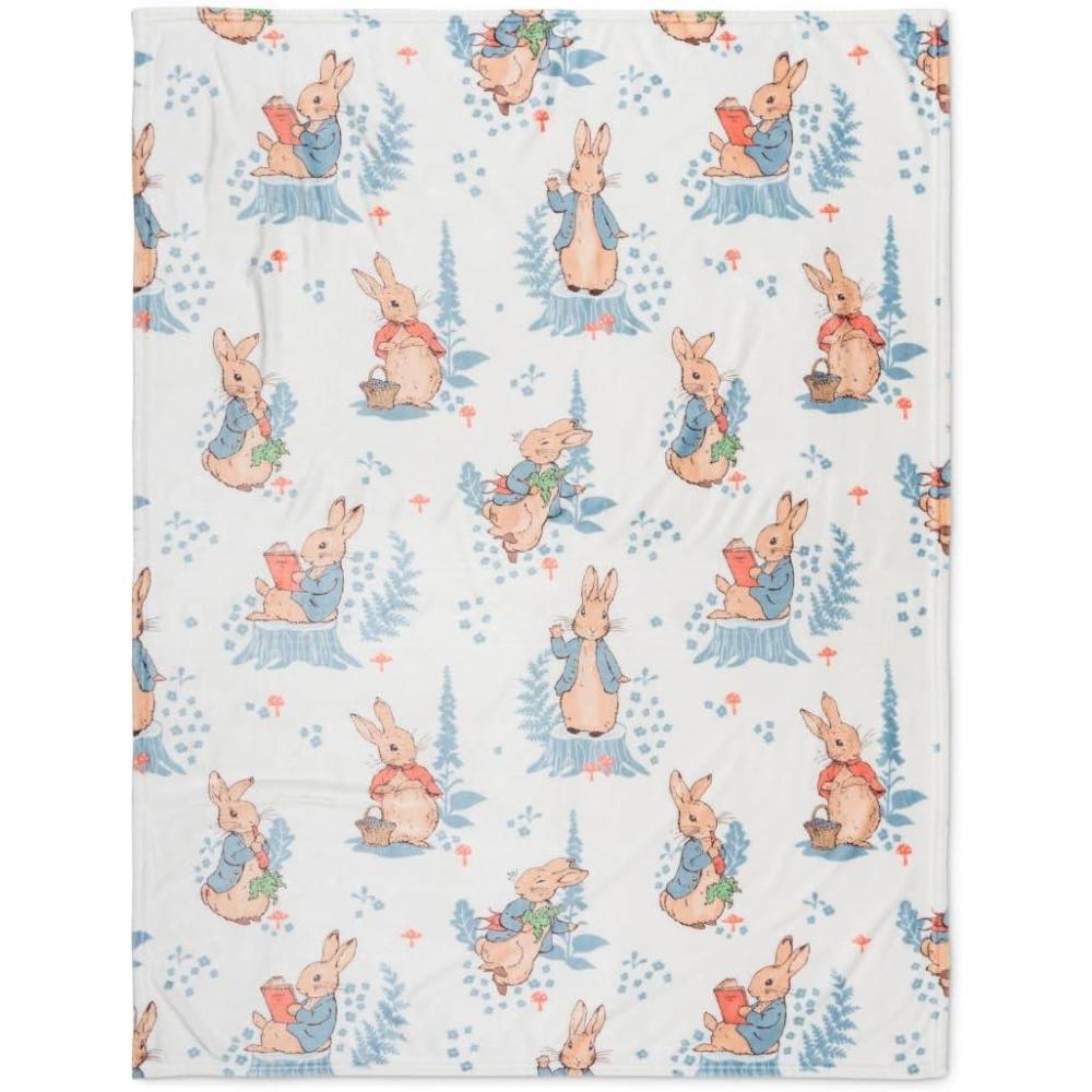 imageThomas and Friends Kids Bedding Super Soft Micro Raschel Throw 46 in x 60 in Official Licensed Product by FrancoPeter Rabbit
