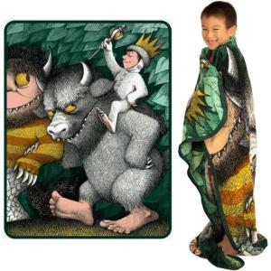 Thomas and Friends Kids Bedding Super Soft Micro Raschel Throw, 46 in x 60 in, (Official Licensed Product) by Franco(Where the Wild Things Are)