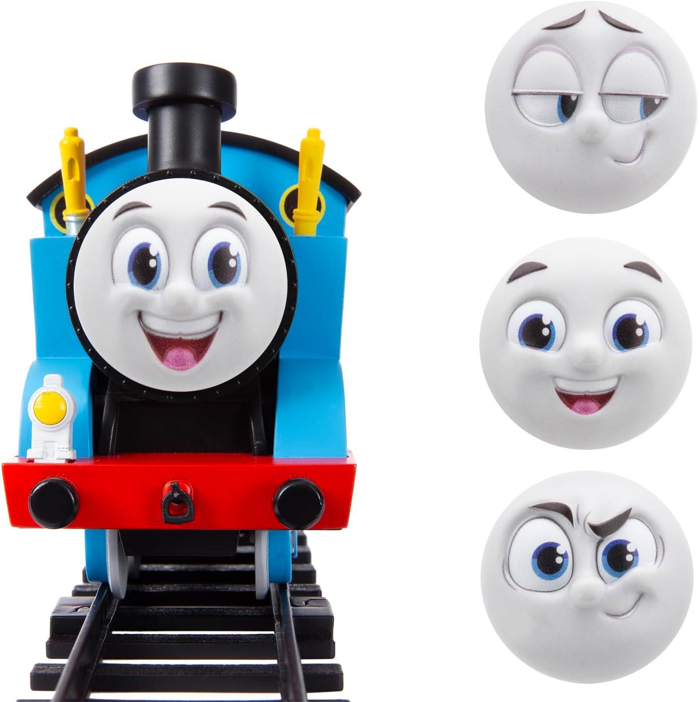imageLionel Mattel Thomas amp Friends Battery O Gauge Toy Train Set with Remote Locomotive Train Cars amp Track with Authentic Train Sounds Lights amp Water Vapor Smoke Effects for Kids 4Battery O Gauge