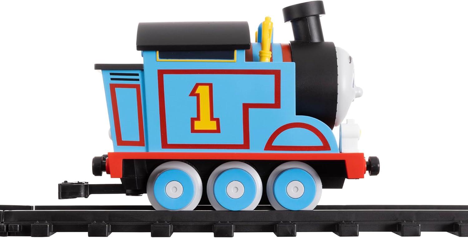 imageLionel Mattel Thomas amp Friends Battery O Gauge Toy Train Set with Remote Locomotive Train Cars amp Track with Authentic Train Sounds Lights amp Water Vapor Smoke Effects for Kids 4Battery O Gauge