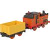 Thomas & Friends Motorized Toy Train, Classic Nia Battery-Powered Engine & Cargo Car, Storytelling Play for Preschoolers