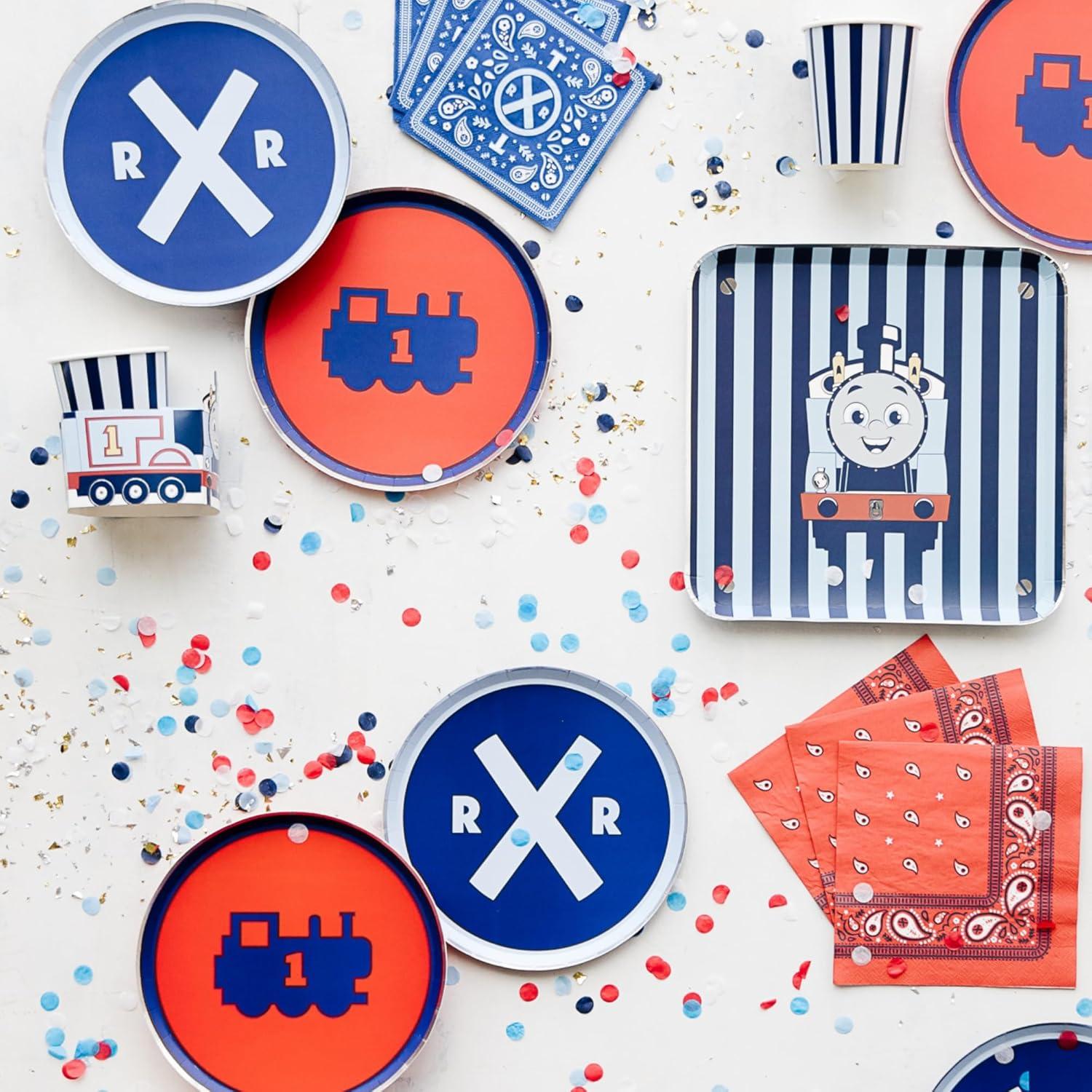 imageBonjour Fete THOMAS amp FRIENDS Assorted Small Plates THOMAS amp FRIENDS Train Theme Birthday Party Supplies Small Disposable Paper Plates Officially Licenced 825 8 Pack