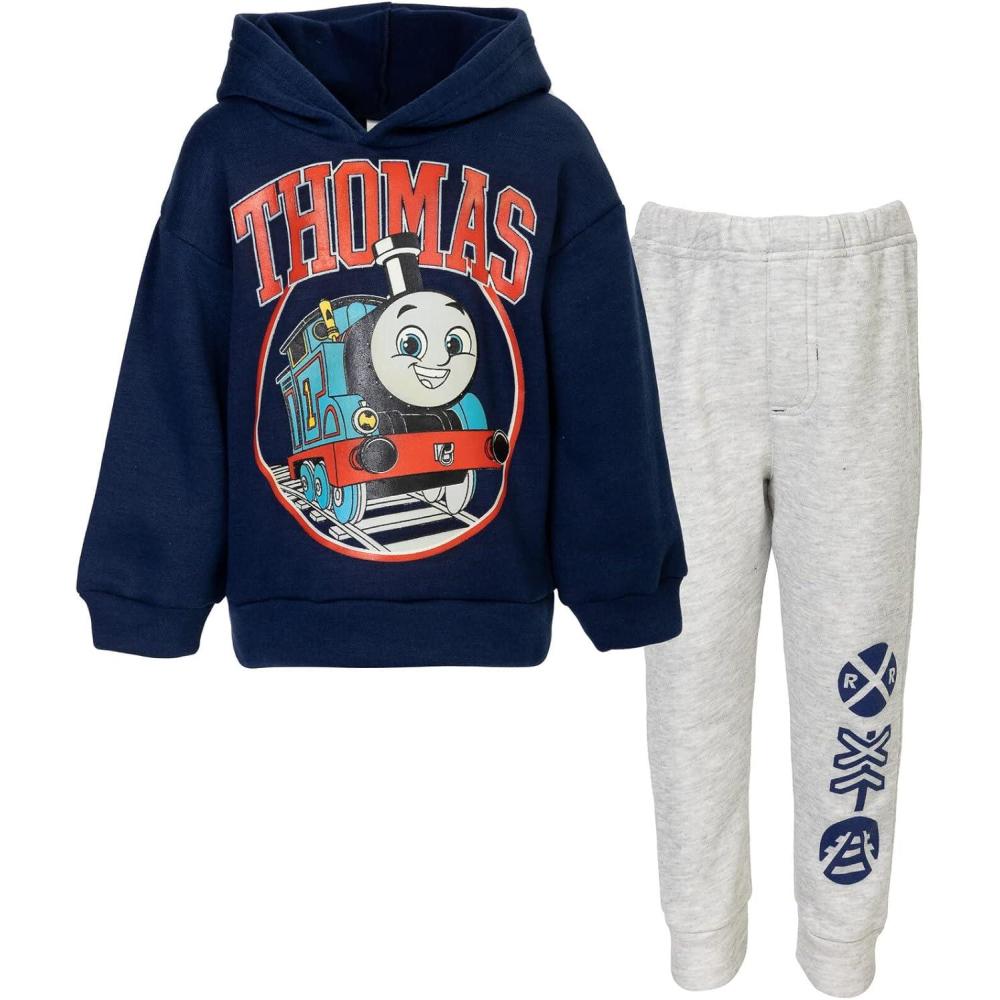 imageThomas the Tank Engine amp Friends Pullover Hoodie amp Pants Set Infant to Big KidBlue Gray